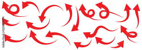 Arrows set black icons. Arrow icon. Arrow vector collection. Doddle arrow set, collection of arrows. Collection different arrows sign. Black vector arrows icons