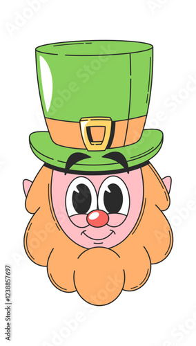 Leprechaun Patrick day cute character