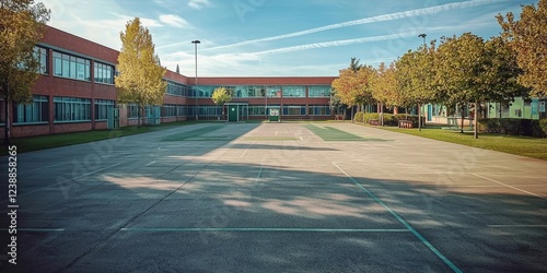 Ideal background for a school website showcasing green spaces.