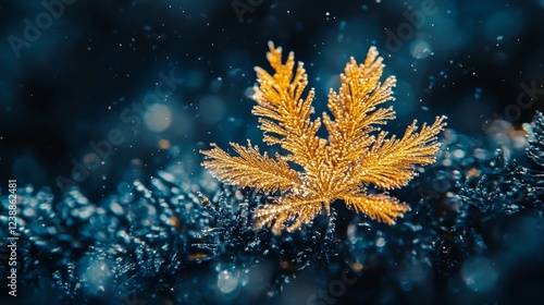 Wallpaper Mural The Synergy of Technology and Physics in Nature's Golden Leaves Torontodigital.ca