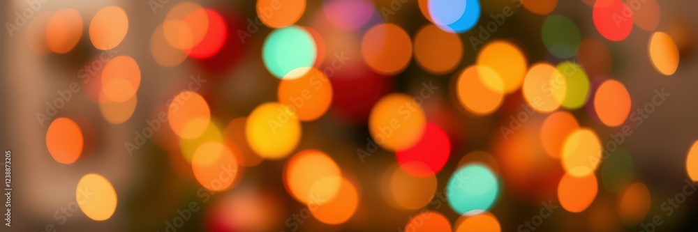 Colorful lights create a warm atmosphere during a festive celebration in a cozy indoor setting Colorful lights create a warm atmosphere during a festive celebration in a cozy indoor setting