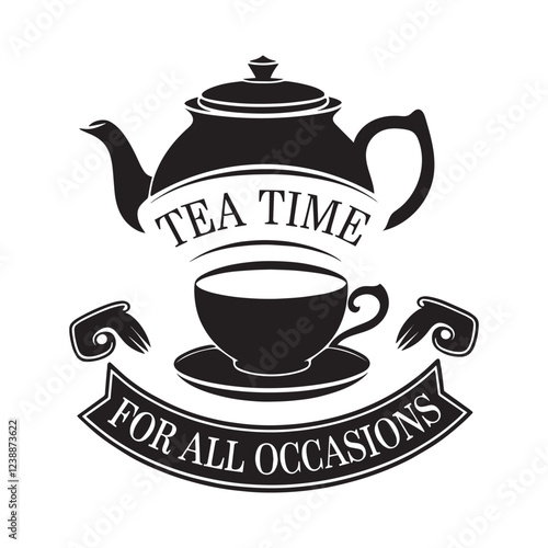 Elegant Tea Time Logo for All Occasions