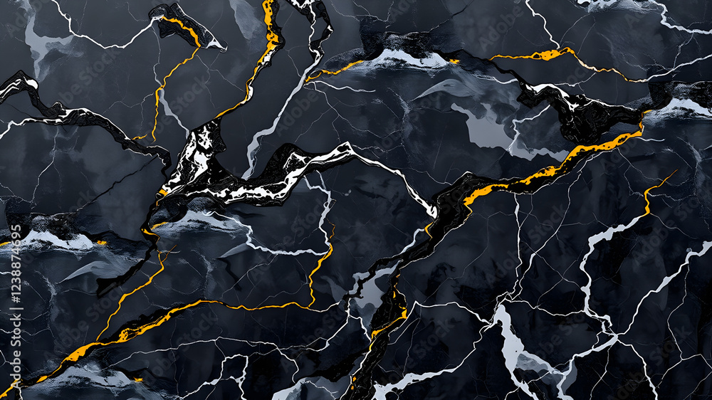 Processed collage of luxury pattern of black marble texture. Background for banner, backdrop or texture. Generative AI Processed collage of luxury pattern of black marble texture. Background for banner, backdrop or texture. Generative AI