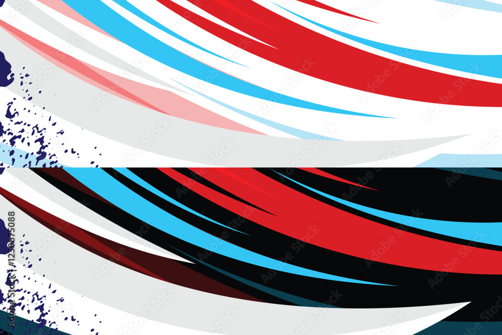 Obraz premium modern stripe for racing car wrap, sticker, and decal design vector EPS 10