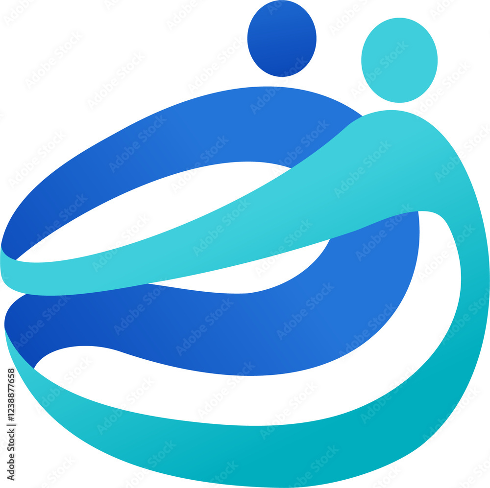 Abstract community and togetherness concept logo Abstract community and togetherness concept logo