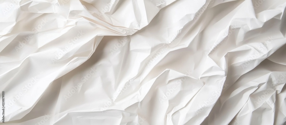 Crumpled white paper texture background with shadows and highlights suitable for various design purposes Copy Space Crumpled white paper texture background with shadows and highlights suitable for various design purposes Copy Space