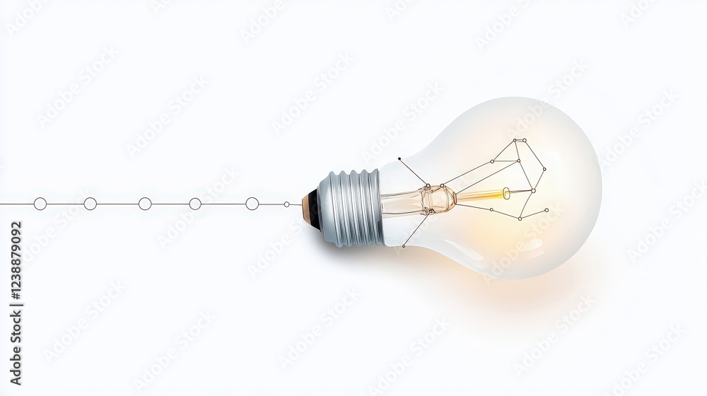 Innovative Light Bulb with Creative Design and Abstract Line Art for Inspiration and Ideas Innovative Light Bulb with Creative Design and Abstract Line Art for Inspiration and Ideas