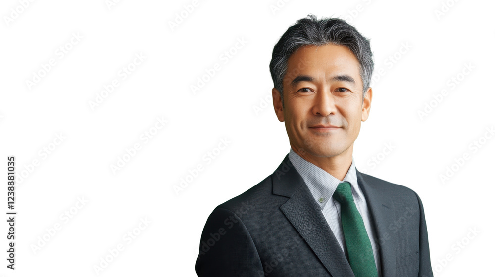 Smiling asian businessman on transparent background, business portrait Smiling asian businessman on transparent background, business portrait