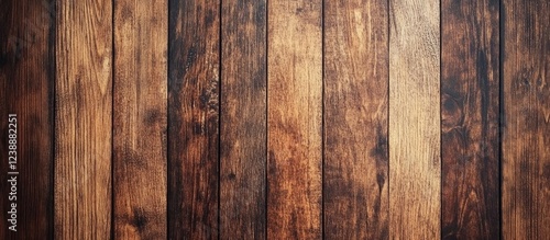 Rustic wooden planks background with varying shades of brown and texture pattern