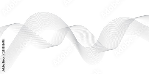 Subtle sophistication portrayed by abstract linear waves. waves of creativity captured in a minimalist art form. elegant modern wave patterns.