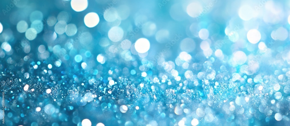 Abstract blue bokeh background with blurred light circles and soft focus texture Abstract blue bokeh background with blurred light circles and soft focus texture