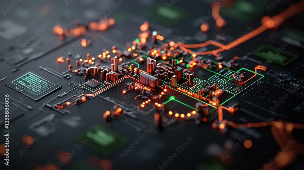 Obraz premium Resilience in supply chain disruption digital solutions global impact