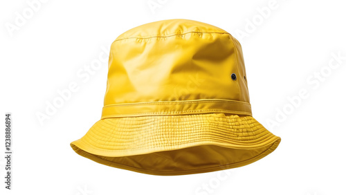 Yellow Rain Bucket Hat Waterproof Outdoor Sun Hat