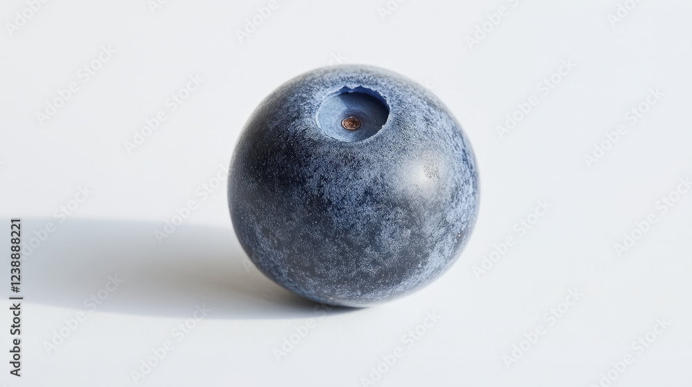 Single Blueberry on White Background Single Blueberry on White Background