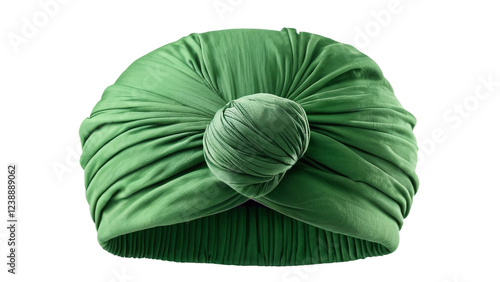Stylish Green Turban Headwrap Fashion Accessory