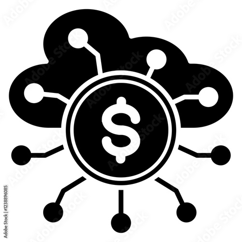 Digital Currency Glyph Icon