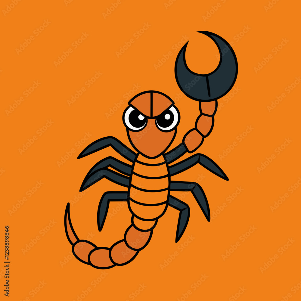 Obraz premium Scorpion vector illustration