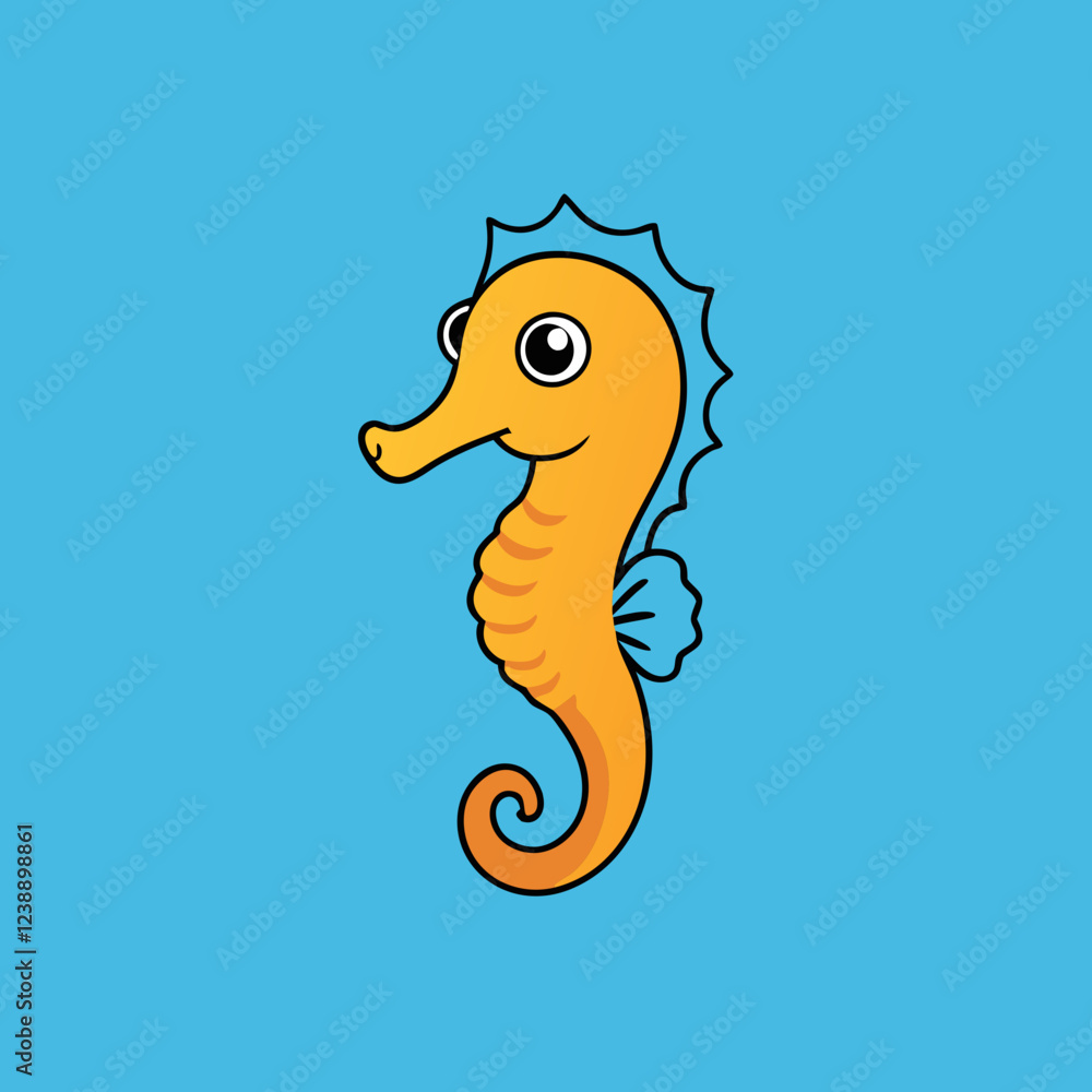 Obraz premium Seahorse vector illustration 