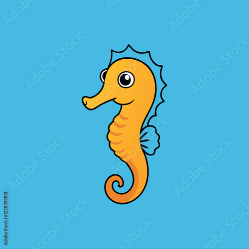 Seahorse  vector illustration 