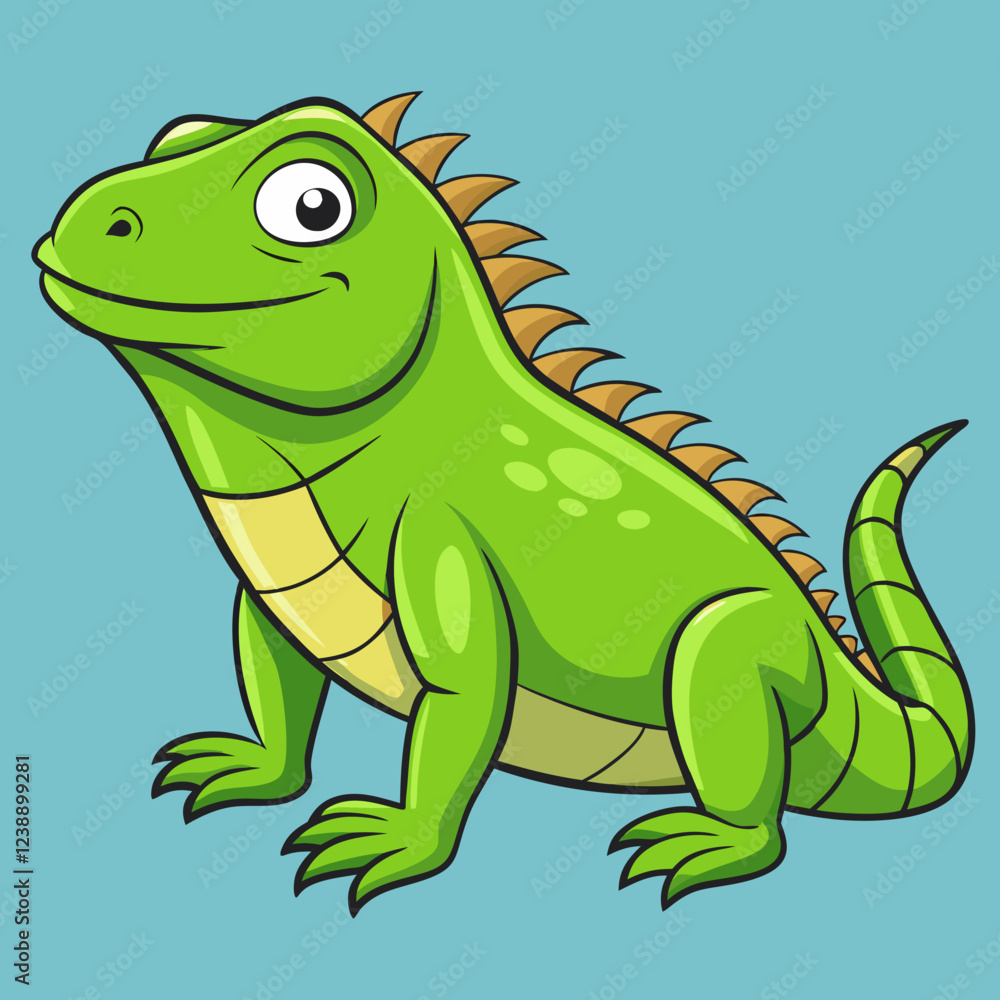 Obraz premium Iguana vector illustration