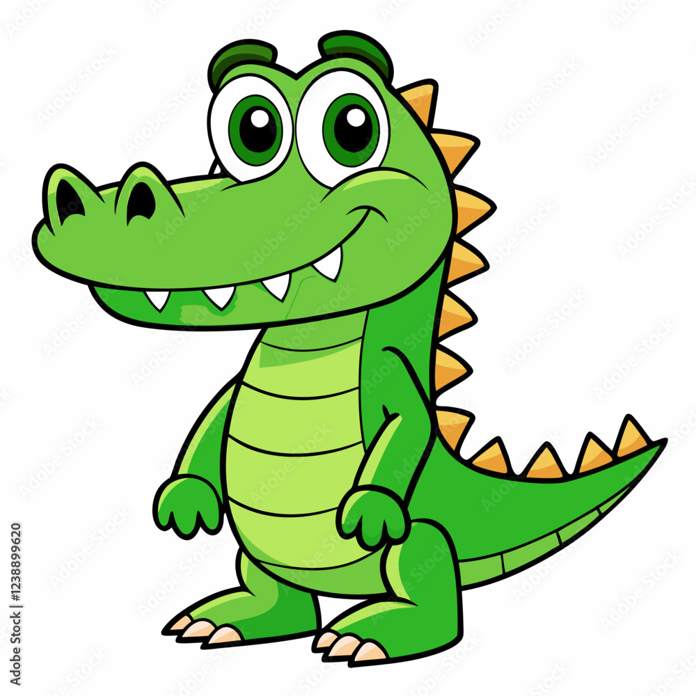 Fototapeta premium Alligator vector illustration 
