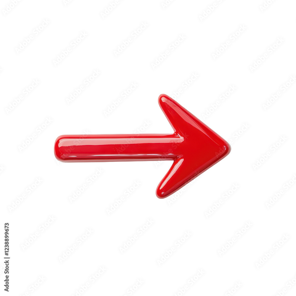 A bright red arrow pointing right, ideal for signs or digital design. A bright red arrow pointing right, ideal for signs or digital design.
