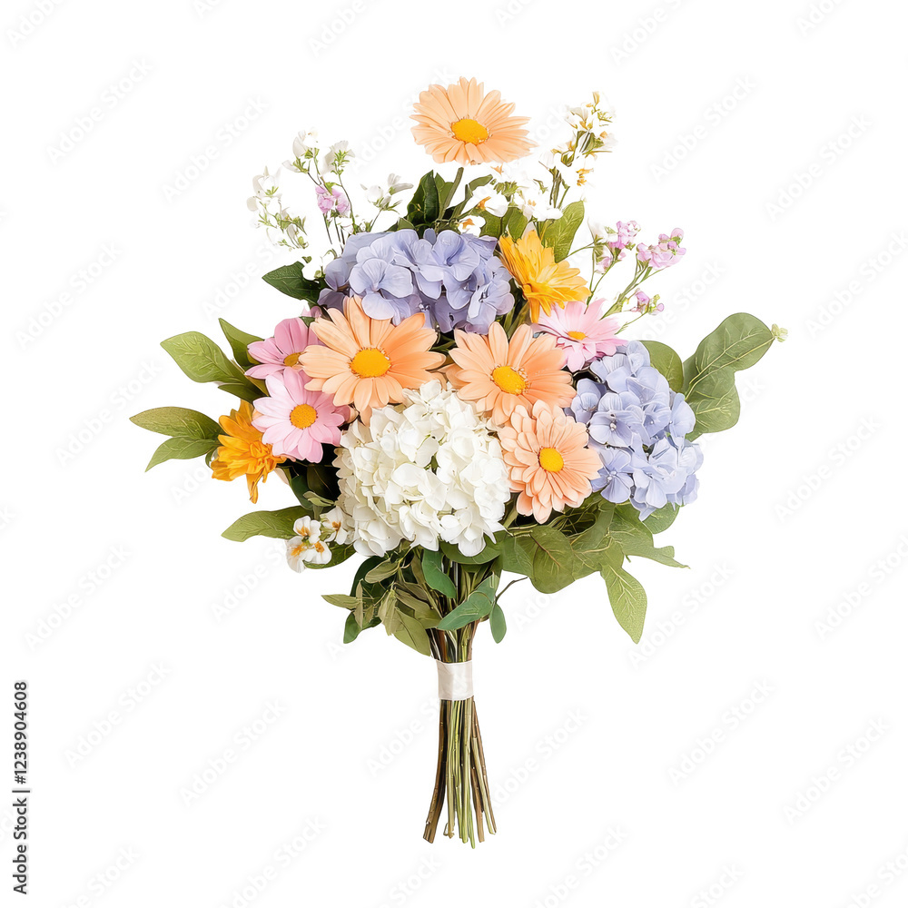 Obraz premium A vibrant bouquet of assorted flowers in pastel colors, perfect for any occasion.