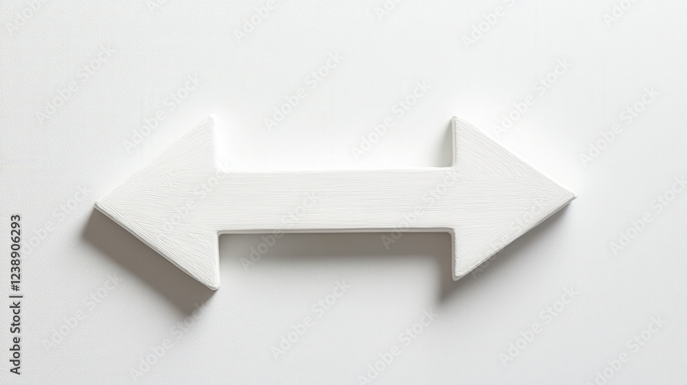 White Double Arrow Symbol on Minimalist Background White Double Arrow Symbol on Minimalist Background