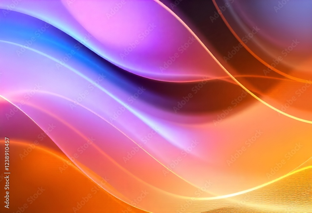 Abstract Fluid Waveforms: Vibrant Hues and Gradient Abstract Fluid Waveforms: Vibrant Hues and Gradient