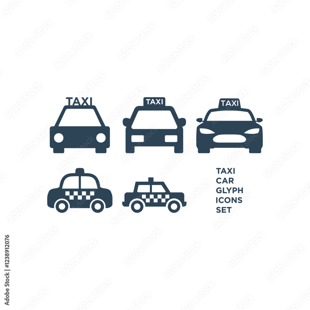 Taxi icons set. Car vector transportation design illustration. Taxi icons set. Car vector transportation design illustration.