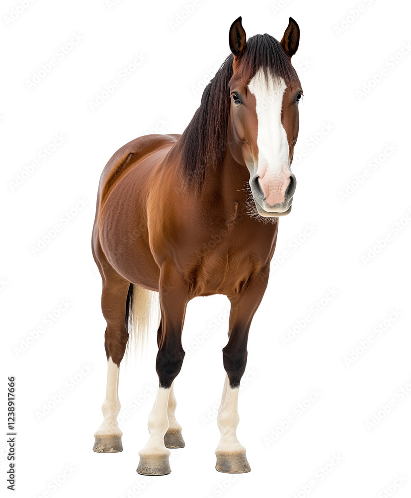 Fototapeta premium Clydesdale isolated