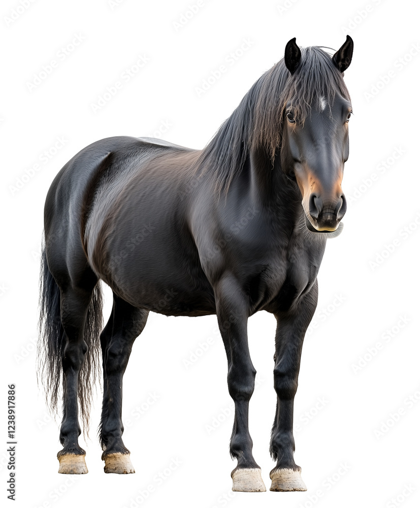 Obraz premium Percheron isolated