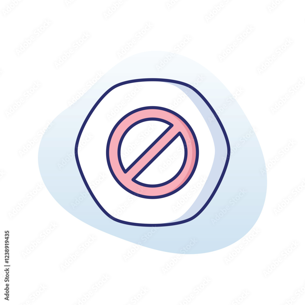 Stop vector icon Stop vector icon