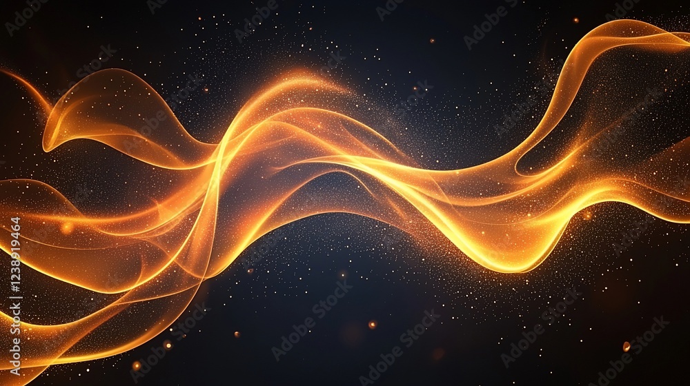 Golden energy wave abstract background Golden energy wave abstract background