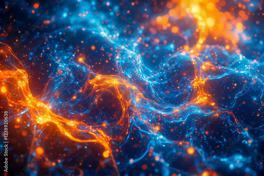 Fototapeta premium Energy Waves in Dimensional Rift