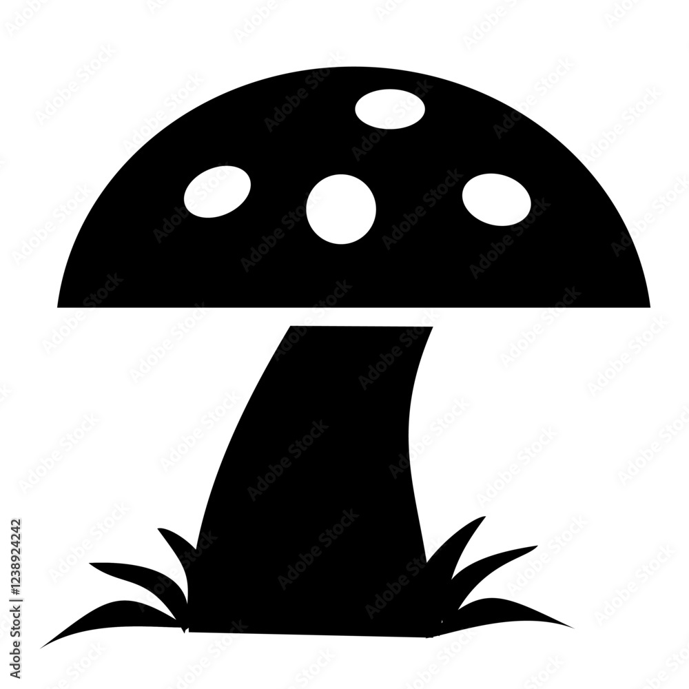 Mushroom with polka dots