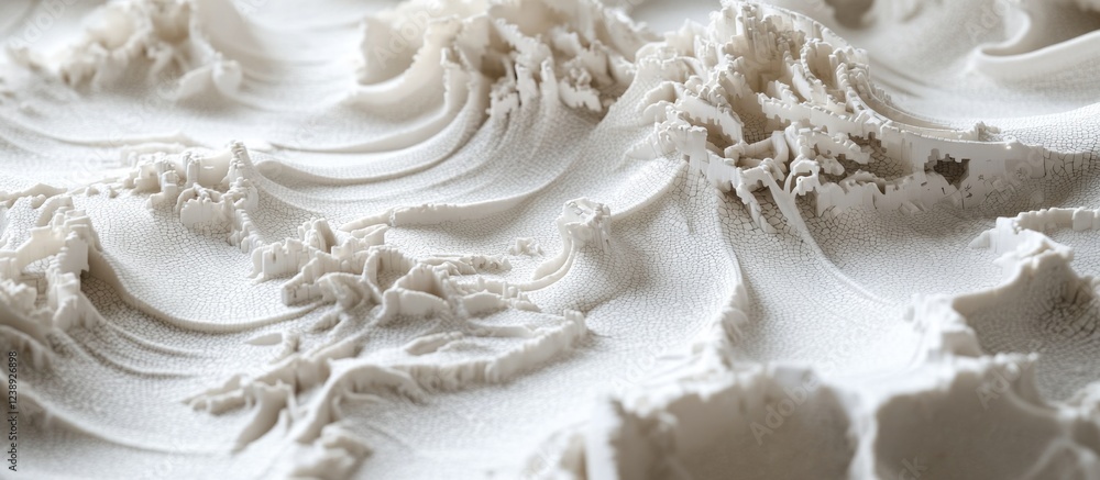 Close-up of textured white frosting with swirling patterns and peaks Close-up of textured white frosting with swirling patterns and peaks