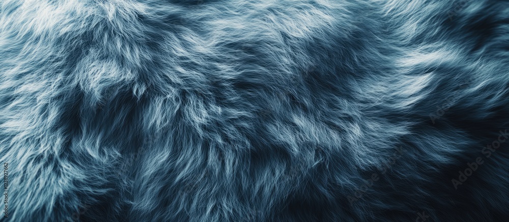 Blue and gray fluffy fur texture background with soft fibers and natural patterns suitable for various design applications Copy Space Blue and gray fluffy fur texture background with soft fibers and natural patterns suitable for various design applications Copy Space