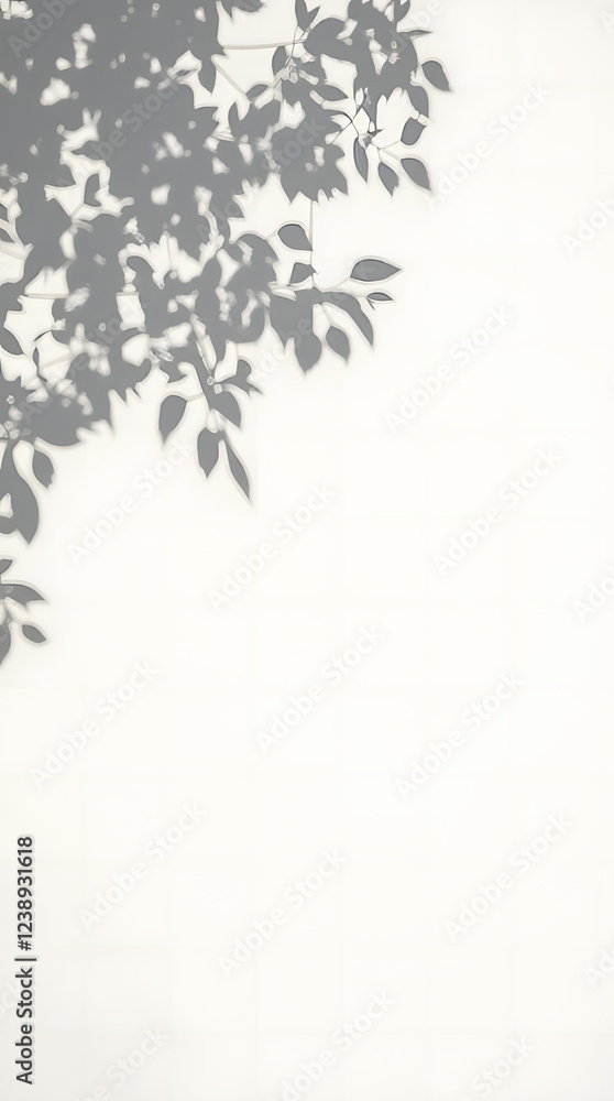Abstract shadows of natural leaves on white wall. Abstract shadows of natural leaves on white wall.