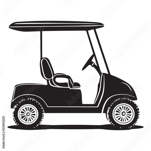 Off-Road Golf Buggy Vector – Rugged Cart Illustration