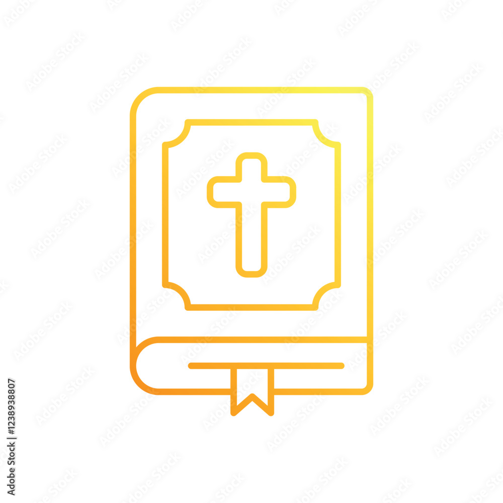 Obraz premium Bible vector icon