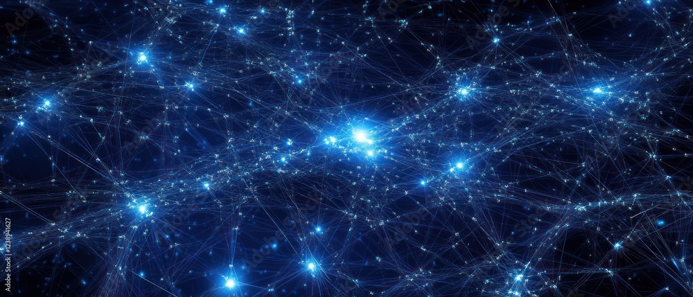 Neural network, digital, abstract, science, background Neural network, digital, abstract, science, background