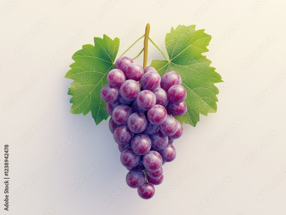 Fototapeta premium Purple Grapes on the Vine