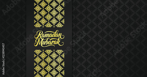 Elegant luxury Ramadan greeting card.