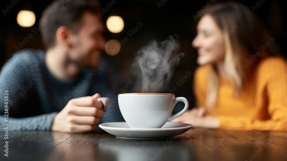 Building Strong Relationships with Romance and Empathy, A couple enjoys coffee together, with steam rising from a cup in a cozy setting. Building Strong Relationships with Romance and Empathy, A couple enjoys coffee together, with steam rising from a cup in a cozy setting.