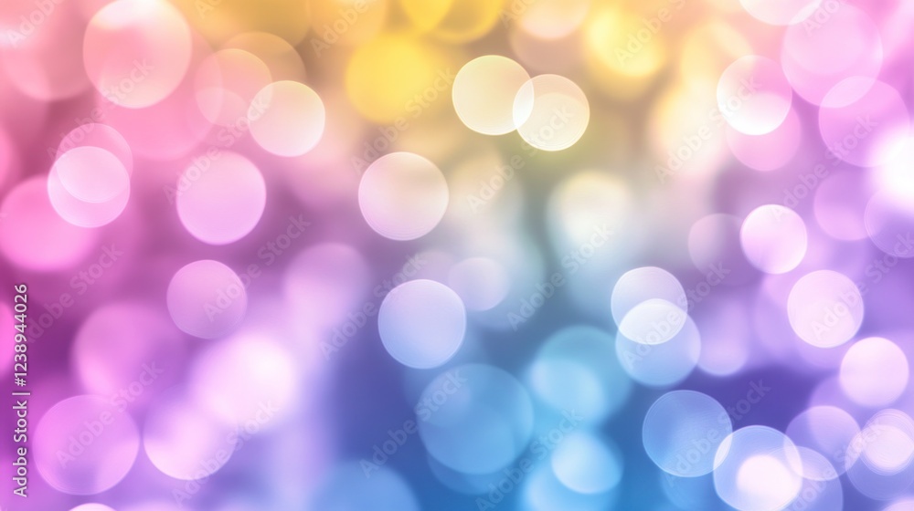 Abstract pastel bokeh background with blurred circles in pink, yellow, and blue. Abstract pastel bokeh background with blurred circles in pink, yellow, and blue.