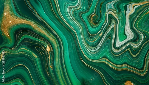 summary history faux stone texture malachite green agate jasper marble slab with gold glitter veins wavy strains style print painted synthetic marbled surface artistic marbling instance
