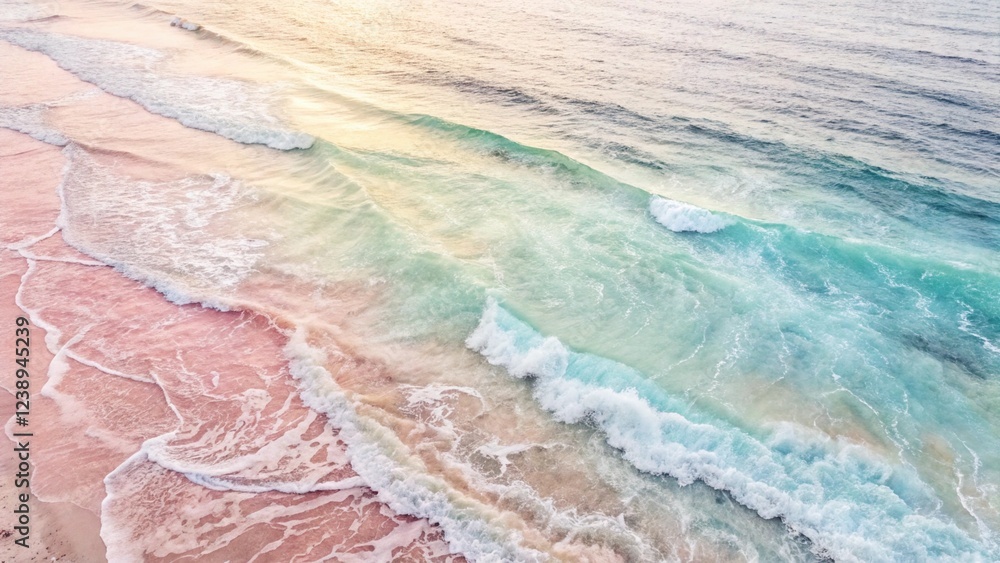 Fototapeta premium Calming Abstract Watercolor Composition in Pastel Colors