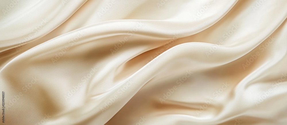 Silk fabric texture in soft cream color with elegant folds and waves ideal for backgrounds and design projects Copy Space Silk fabric texture in soft cream color with elegant folds and waves ideal for backgrounds and design projects Copy Space
