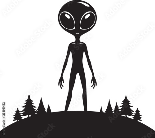 Alian sihouette image
